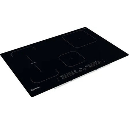 INDESIT IB21B7NE Piano Cottura Induzione 4 Zone Vetroceramica Nero Push&Go Booster cm. 77 x 51