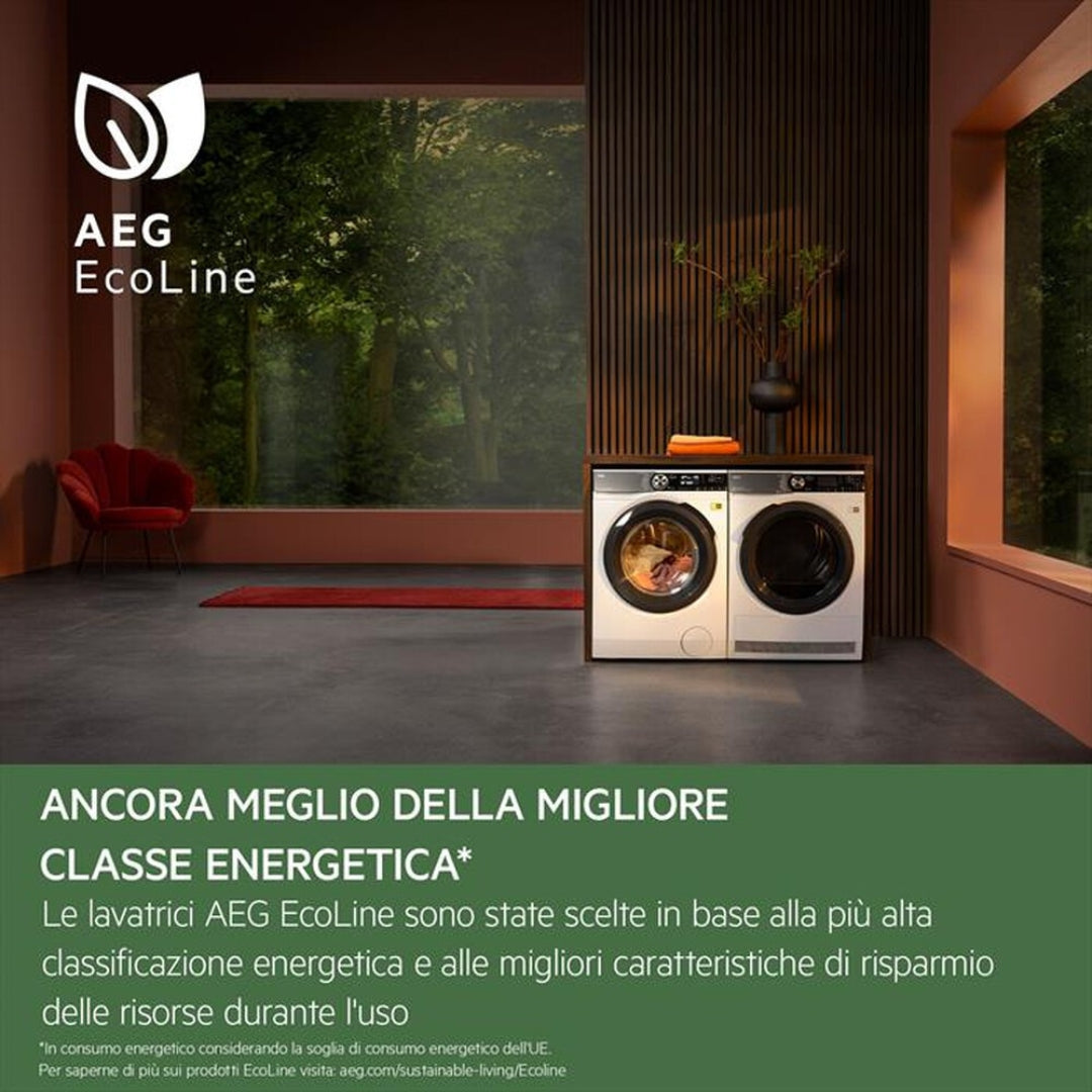 AEG Serie 9000 XLR9FBGA10SY Lavatrice AbsoluteCare 10 kg SoftWater Vapore Igienico cm. 60 x 60