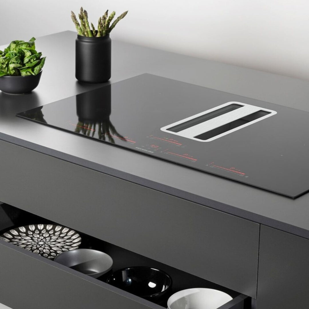 SILVERLINE 7170.8.733.02 Piano Cottura Induzione Cappa Integrata 4 Zone Cottura cm. 85 x 52