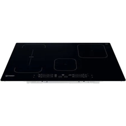 INDESIT IB21B7NE Piano Cottura Induzione 4 Zone Vetroceramica Nero Push&Go Booster cm. 77 x 51