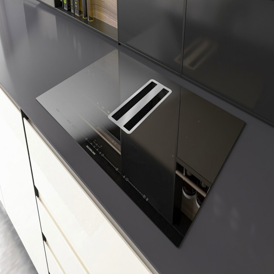 SILVERLINE 7170.8.733.02 Piano Cottura Induzione Cappa Integrata 4 Zone Cottura cm. 85 x 52