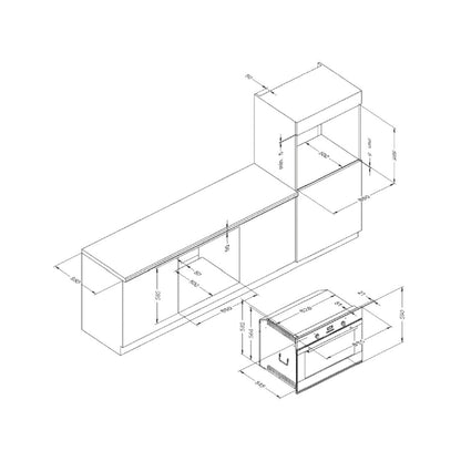 F.LLI BERTAZZONI PROFESSIONAL F909PROEKX Forno da Incasso Multifunzione Elettrico Inox cm. 90 x 60
