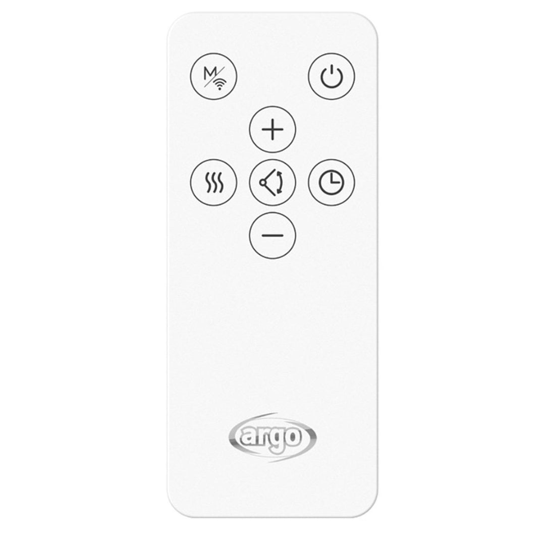 ARGO NIVEO SMART 191070227 Termoventilatore a Parete 2000W Wi-Fi Casa Bianco