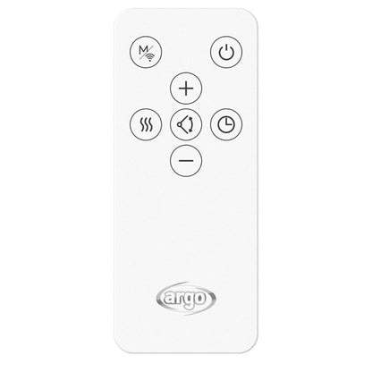 ARGO NIVEO SMART 191070227 Termoventilatore a Parete 2000W Wi-Fi Casa Bianco