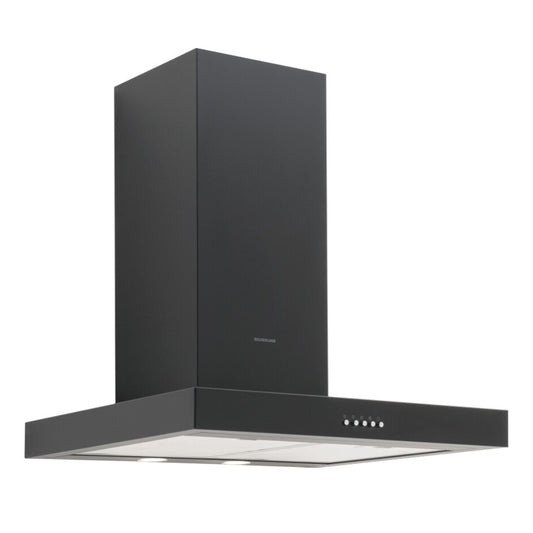 SILVERLINE 3170.6.733.04 Cappa a Parete Nero 3 Velocità Luci Led cm 60 x 50 x 103