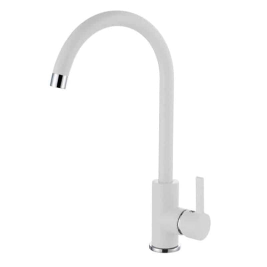ELLECI C01 MGKC0168 Miscelatore Cucina Rubinetto Monocomando Lavello Bianco Titano 68