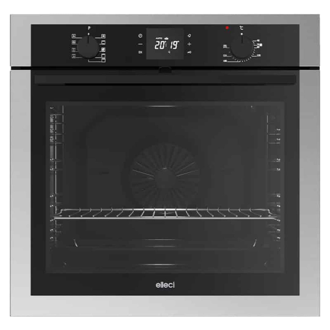 ELLECI PLANO PLUS FIPP602INNS Forno da Incasso Elettrico Multifunzione Ventilato con Grill Acciaio Inox Classe A cm. 60 x 60