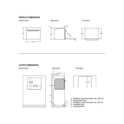 F.LLI BERTAZZONI FMOD4053MLB1 Forno Microonde Combinato Incasso 7 Funzioni 10 Programmi 50 Lt. cm. 60 x 45