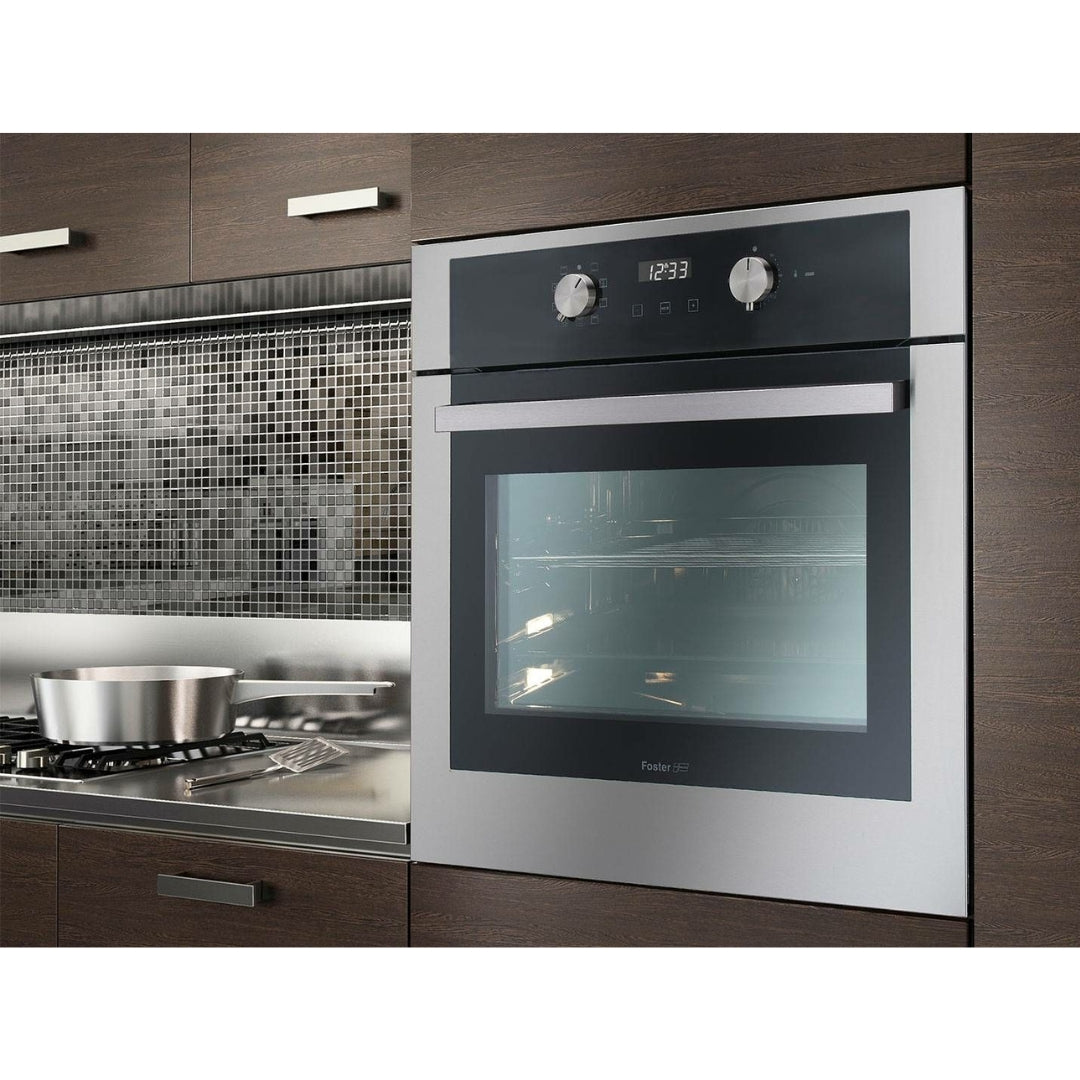 FOSTER KE 7141044 Forno Elettrico da Incasso Ventilato Grill 70 Lt. A Inox cm. 60 x 60
