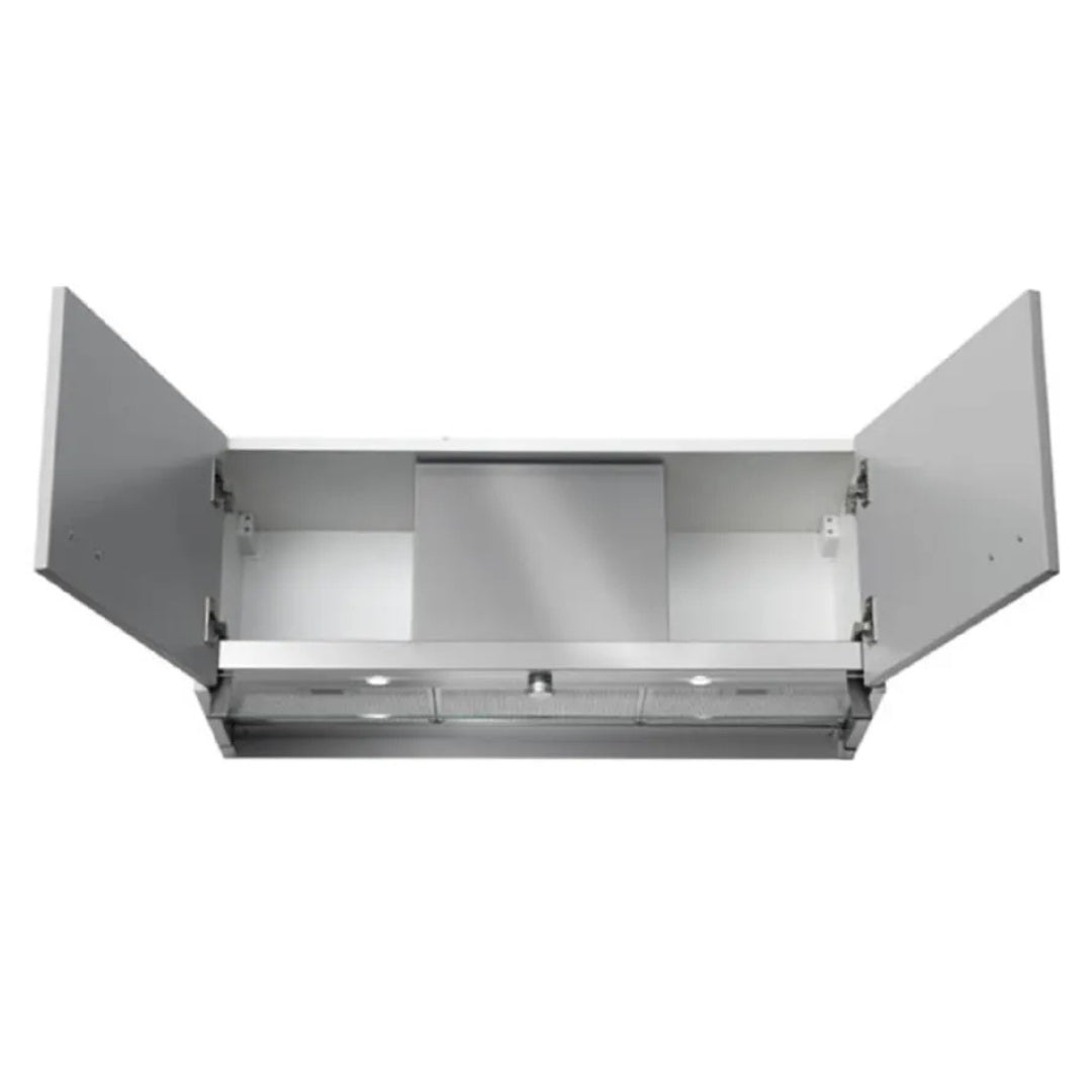 Galvamet 0IOPT09A265L00 OPTIMA 90 Cappa Incasso Motore 650 m3/h Inox cm. 90 x 30