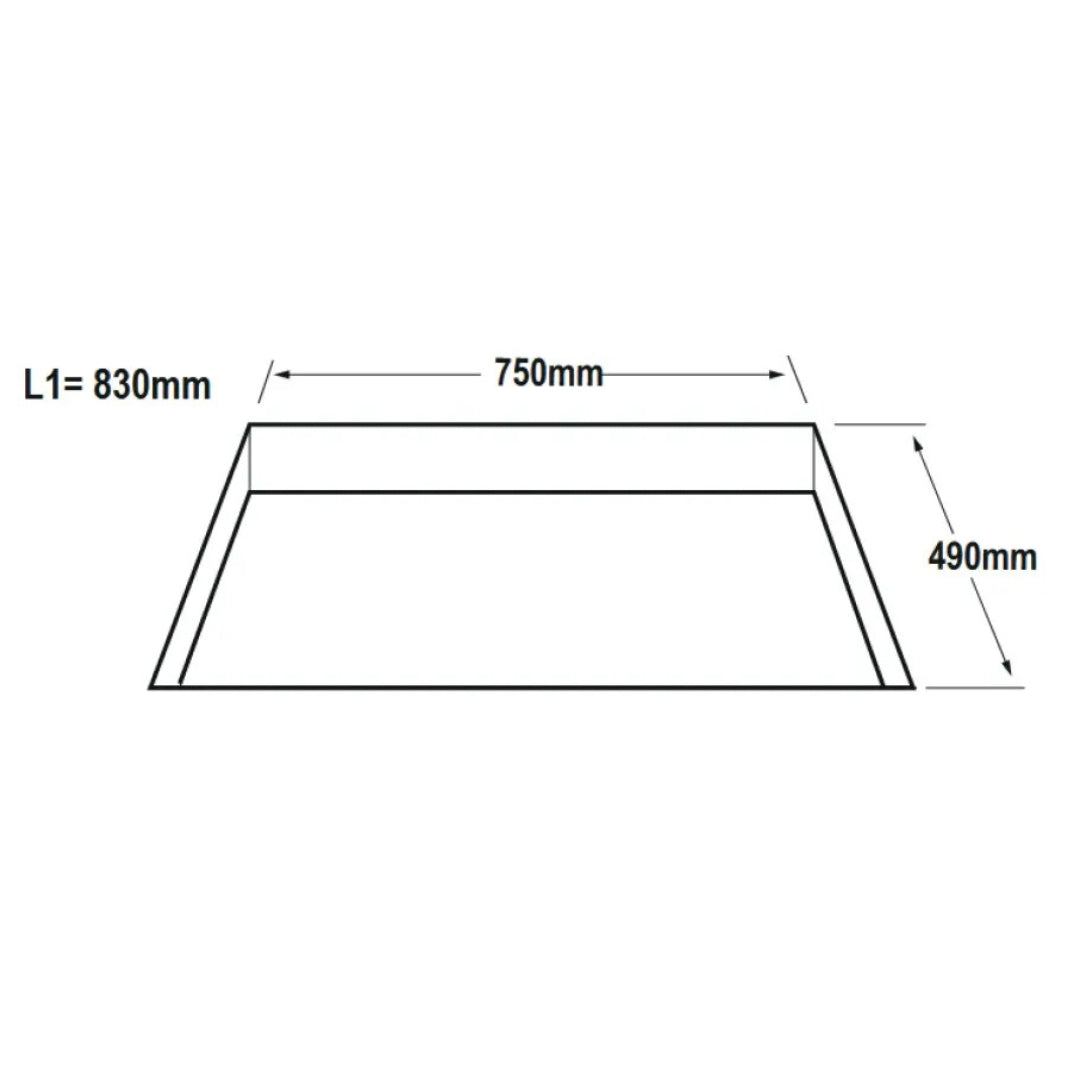 F.LLI BERTAZZONI MODERN P804ICH30NP Piano Cottura Induzione con Cappa Integrata da 625 m3/h Vetro Nero cm. 83 x 52
