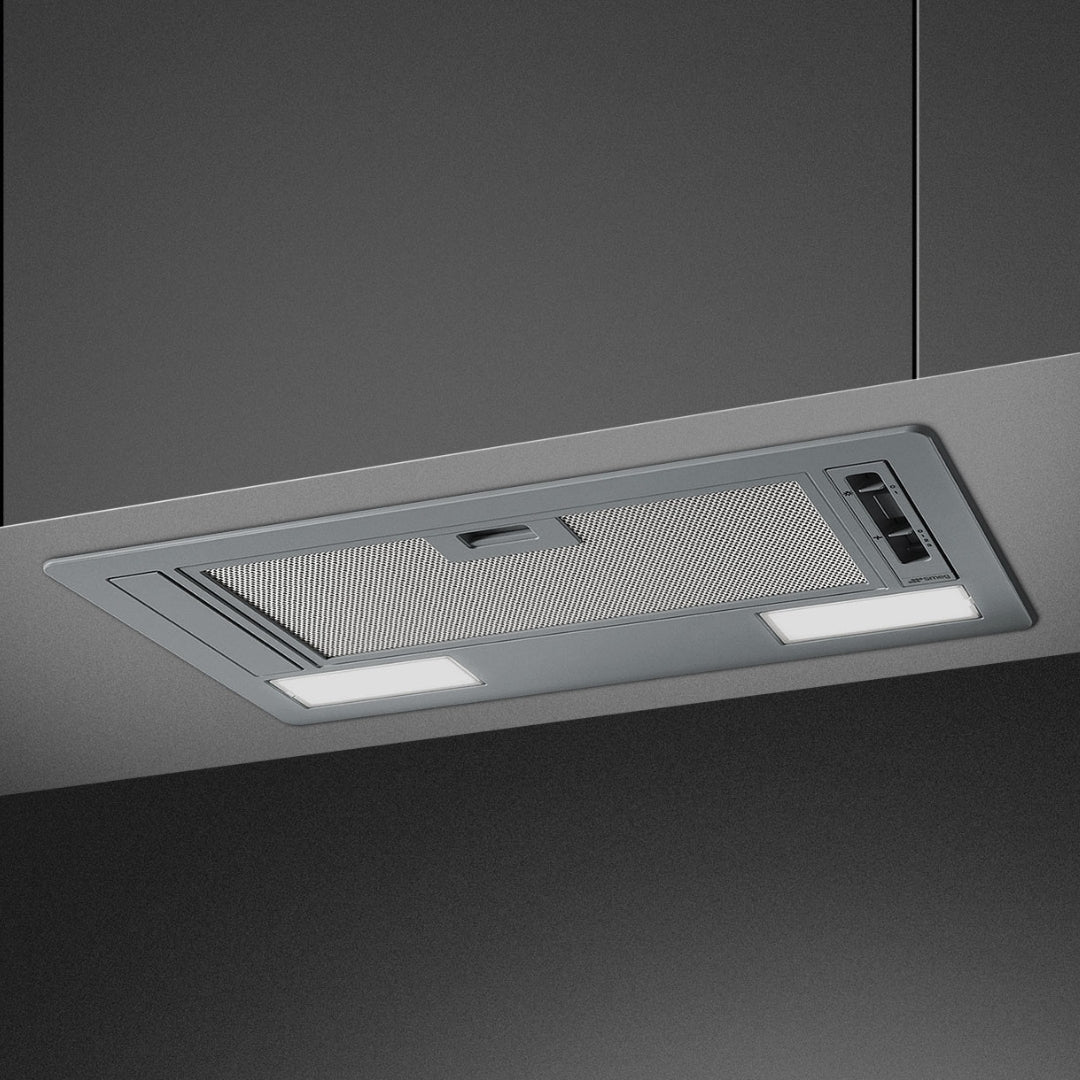 SMEG KSG52E Cappa Aspirante Integrata 3 Velocità Grigia 232 m³/h Luce LED cm. 60