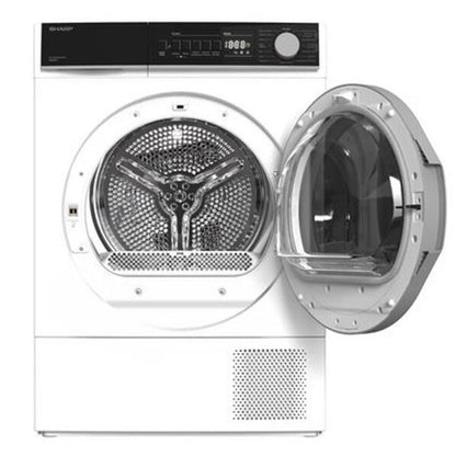SHARP KD-NHB0S7GW21 Asciugatrice a Pompa di calore 8 kg Bianca Classe A++ 15 Programmi mm. 845 x 596 x 609