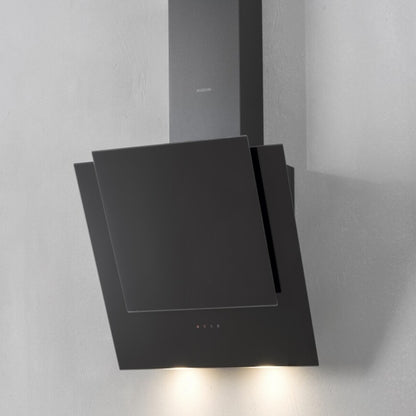 SILVERLINE 3424.6.733.01 Cappa a Parete 3 Velocità Vetro Nera Classe C cm. 60 x 40