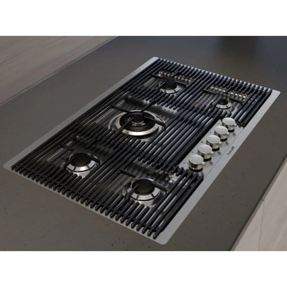 Foster 7682000 Milanello Piano Cottura a Gas 5 Fuochi Inox Spazzolato cm 80 x 50