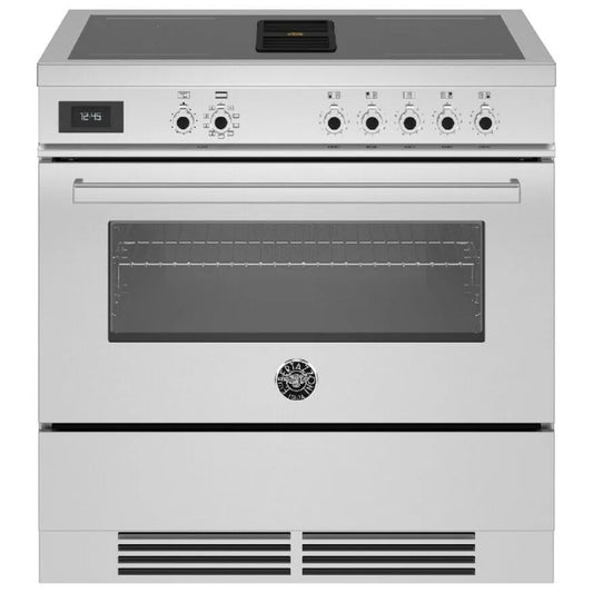F.LLI BERTAZZONI PROCH94I1EXT Cucina da Accosto 4 Zone Induzione Cappa e Forno Elettrico cm. 90 x 60 x 89