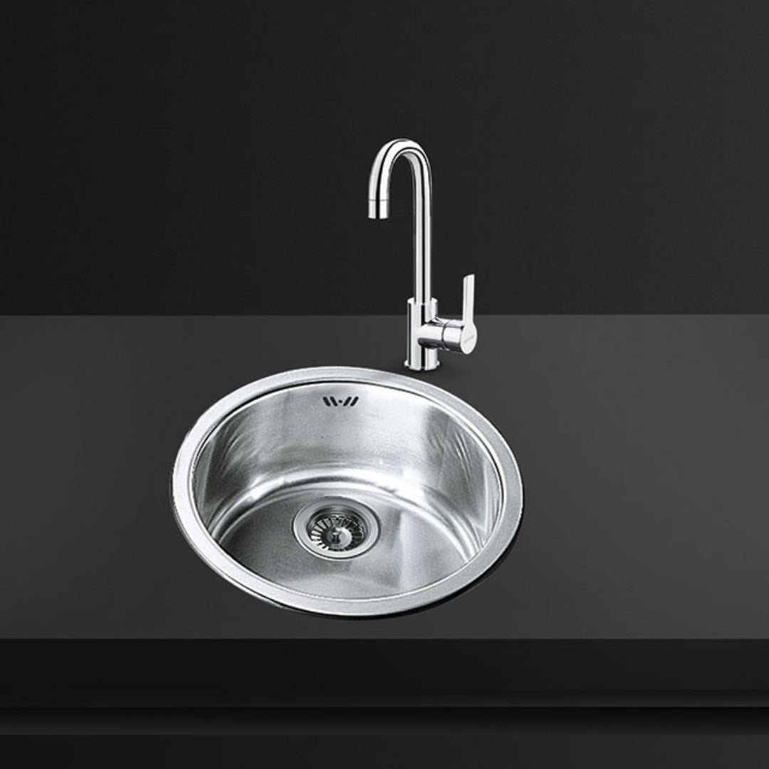 SMEG MI4CR Miscelatore Monocomando con Canna Girevole Cromo