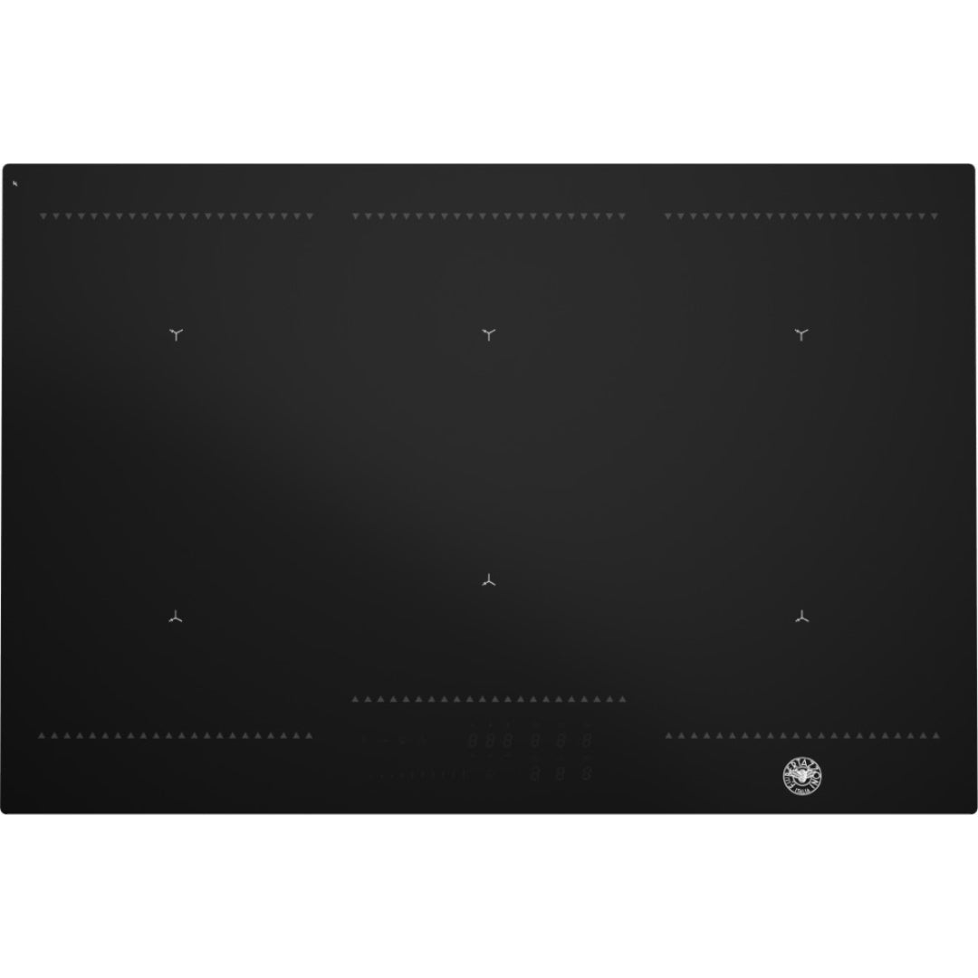 F.LLI BERTAZZONI P786IM3B2NE Piano Cottura Induzione 6 Zone Nero cm. 78 x 52