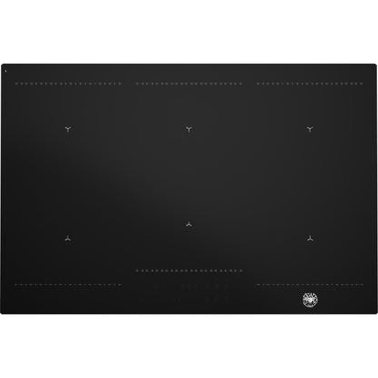 F.LLI BERTAZZONI P786IM3B2NE Piano Cottura Induzione 6 Zone Nero cm. 78 x 52