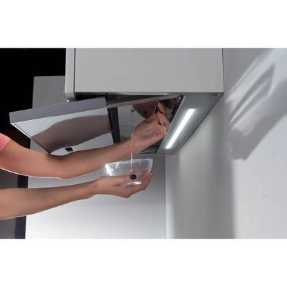 GALVAMET SLIVER 0ISLV060AG75L00 Cappa Incasso Anticondensa Luce Led cm. 57 x 34