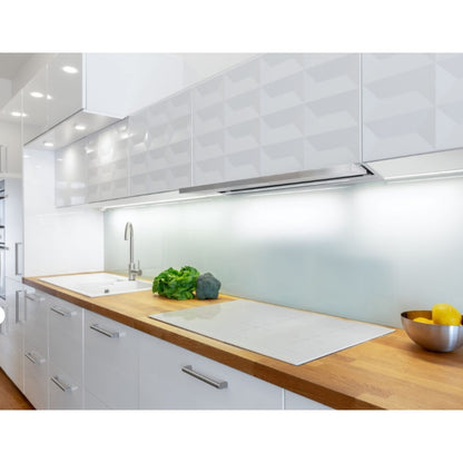 GALVAMET 0ISLV060F875LWL SLIVER 60/F PLASMA Cappa a Incasso Filtrante Anticondensa 466 m3/h Inox cm. 60 x 41 x 46
