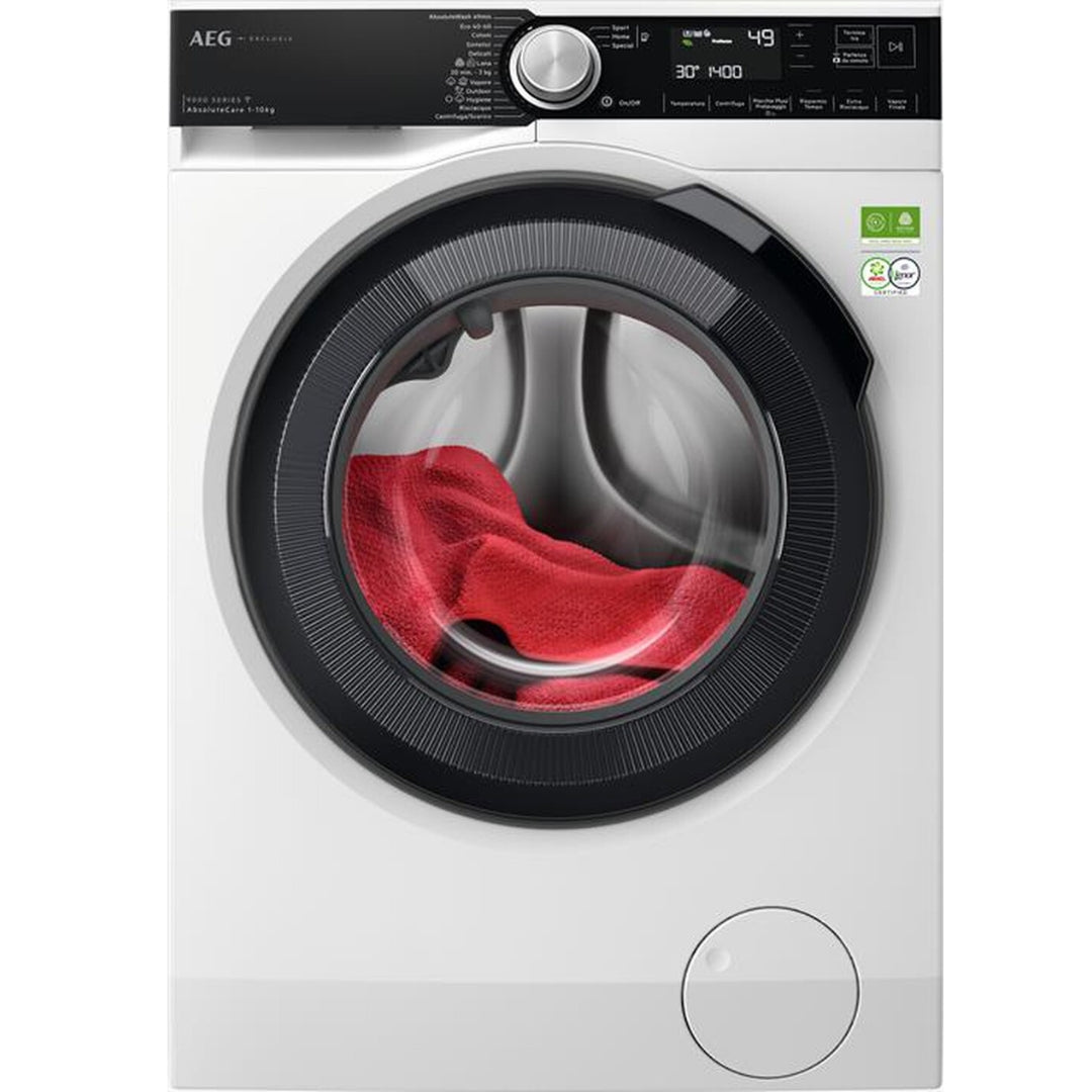 AEG Serie 9000 XLR9FBGA10SY Lavatrice AbsoluteCare 10 kg SoftWater Vapore Igienico cm. 60 x 60