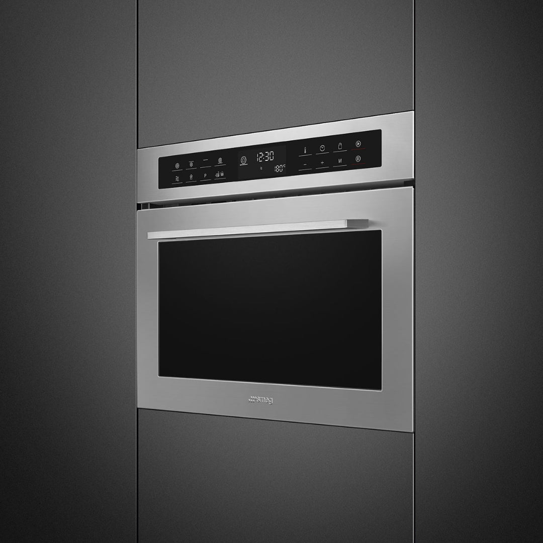 SMEG SELEZIONE SF4400MCX1 Forno Elettrico Incasso Ventilato 6 Funzioni Antimpronta 44 Lt. cm. 60 x 45