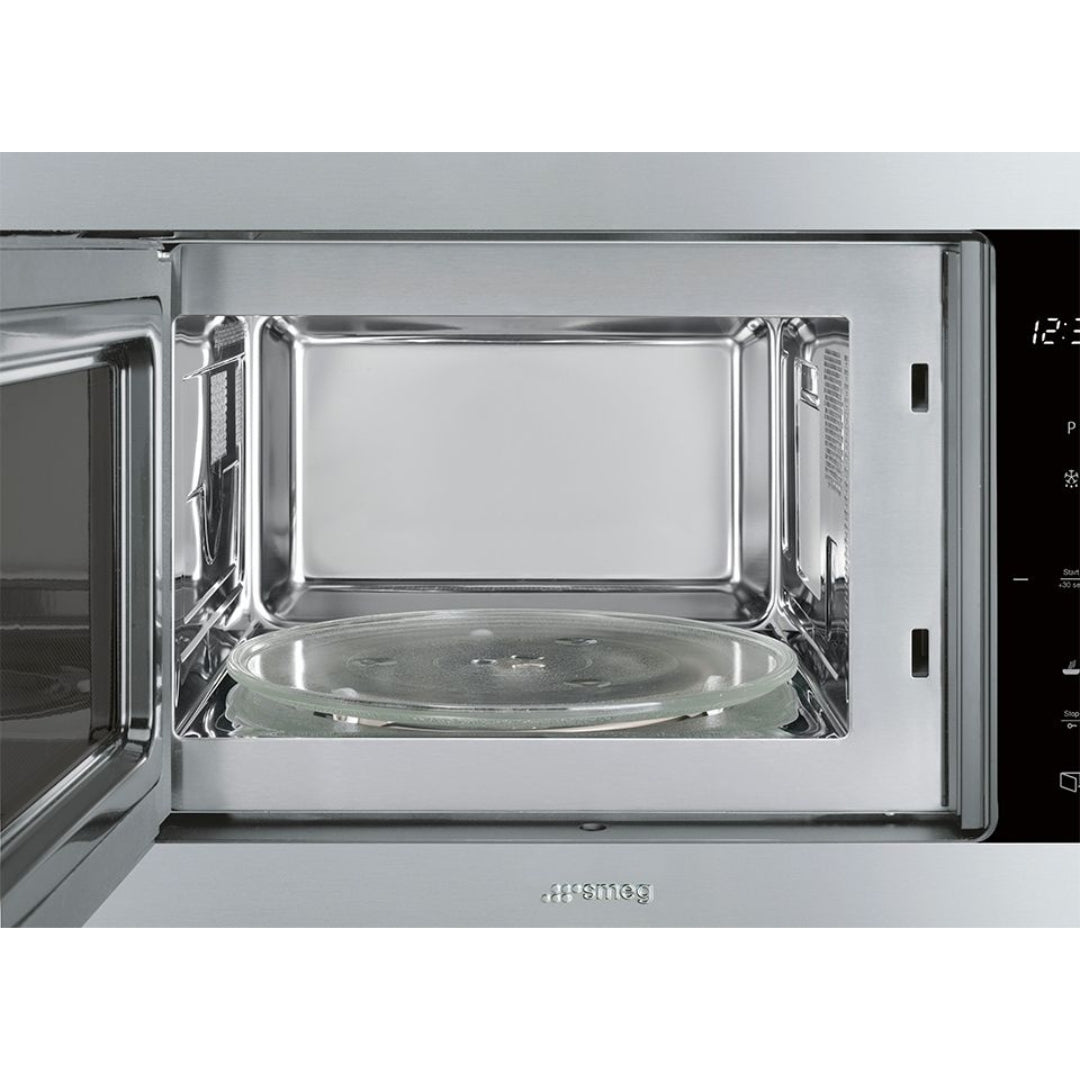 SMEG FMI020X Forno a Microonde Incasso con Grill Colore Inox 20 Lt. 800 W mm. 595 x 388 x 344