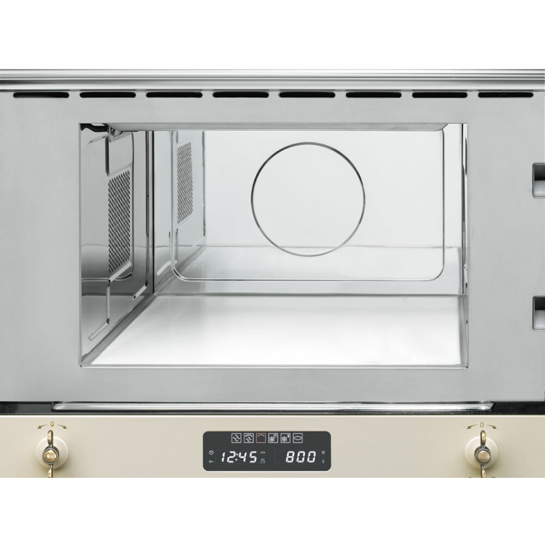 SMEG COLONIALE MP822PO Forno Microonde Incasso 6 Funzioni Display LCD cm. 60 x 35