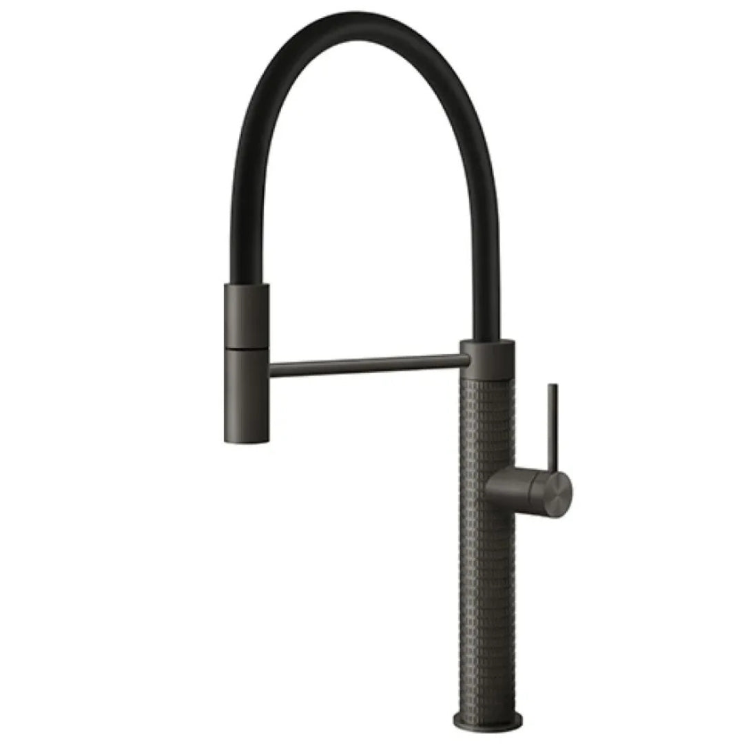 FOSTER SKIN GUN METAL 8424856 Miscelatore Cucina Monocomando Doccetta Estraibile e Canna Girevole