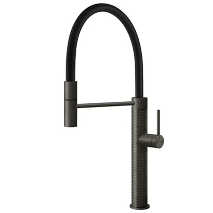 FOSTER SKIN GUN METAL 8424856 Miscelatore Cucina Monocomando Doccetta Estraibile e Canna Girevole