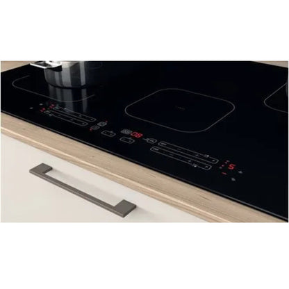 INDESIT IB21B7NE Piano Cottura Induzione 4 Zone Vetroceramica Nero Push&Go Booster cm. 77 x 51