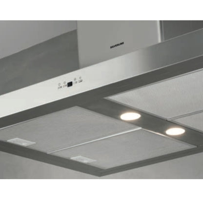 SILVERLINE 4110.9.733.01 Cappa Aspirante a Isola Inox Illuminazione LED cm. 90 x 66