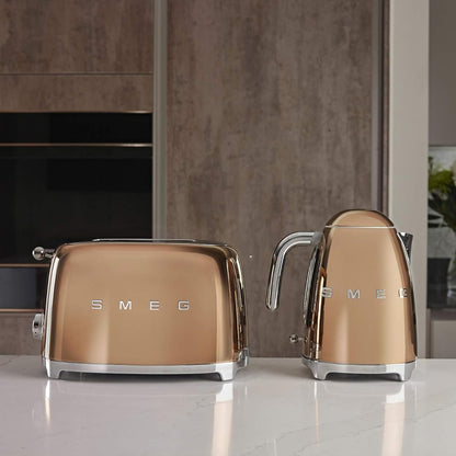 SMEG TSF01RGEU Tostapane Oro Rosa 2 Fette 50’s Style Funzione Bagel 950W