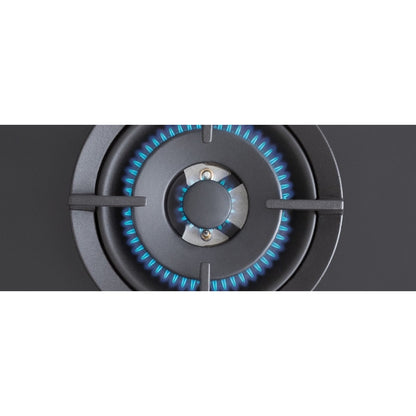 F.LLI BERTAZZONI PROFESSIONAL P604LPROGNE Piano Cottura Gas 4 Fuochi Gas 1 Fuoco Tripla Corona Griglie in Ghisa Cristallo Nero cm. 60 x 52