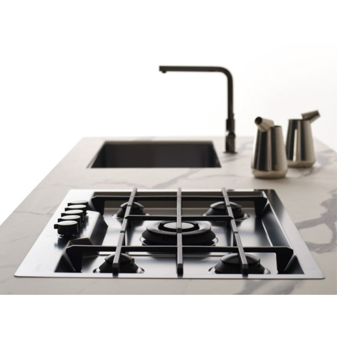 Foster KE 7601632 Piano Cottura 5 Fuochi Gas Inox Pvd Gun Metal cm. 80x51