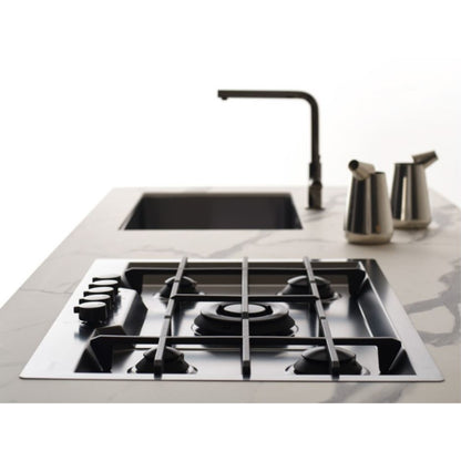 Foster KE 7601632 Piano Cottura 5 Fuochi Gas Inox Pvd Gun Metal cm. 80x51