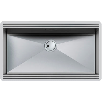 FOSTER MILANO 1014850 Lavello Cucina 1 Vasca Incasso Sottotop Inox cm. 84 x 50