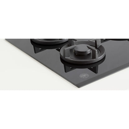 F.LLI BERTAZZONI P755CPROGNE Painmo Cotura Gas 5 Fuochi Cristallo Nero cm. 75 x 52