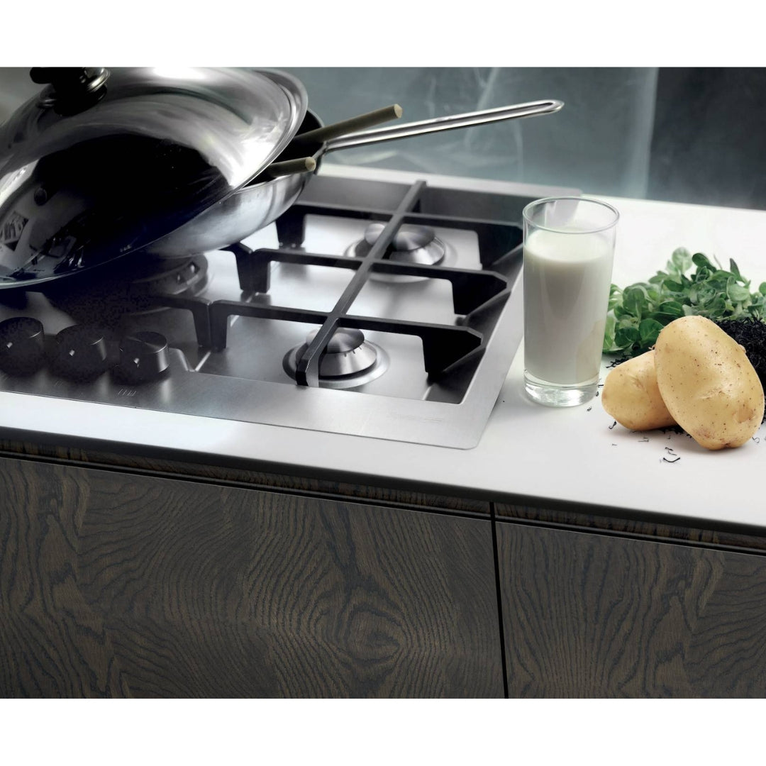 FOSTER KE 7602032 Piano Cottura Gas 4 Fuochi Tripla Corona Inox 4 cm. 79 x 50