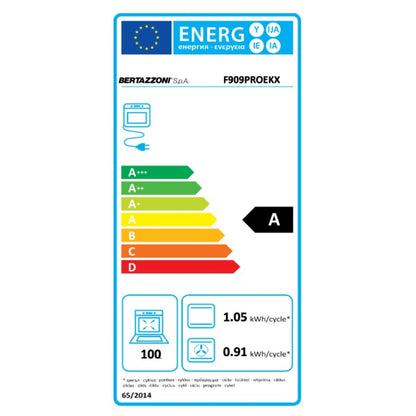 F.LLI BERTAZZONI PROFESSIONAL F909PROEKX Forno da Incasso Multifunzione Elettrico Inox cm. 90 x 60