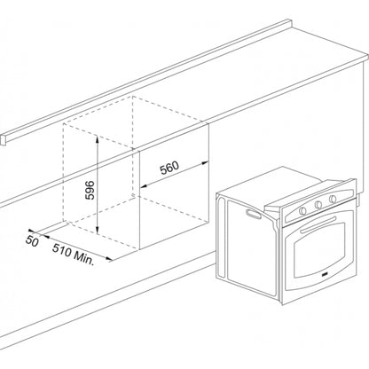 FRANKE COUNTRY FCO 116.0696.546 Forno Elettrico Multifunzione Nero 65 Lt. 8 Funzioni cm. 60 x 82