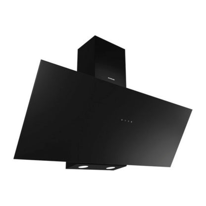 SILVERLINE ECO 3481.9.733.01 Cappa a Parete Aspirante Vetro Nero Luci LED cm. 89,6 x 34 x 65