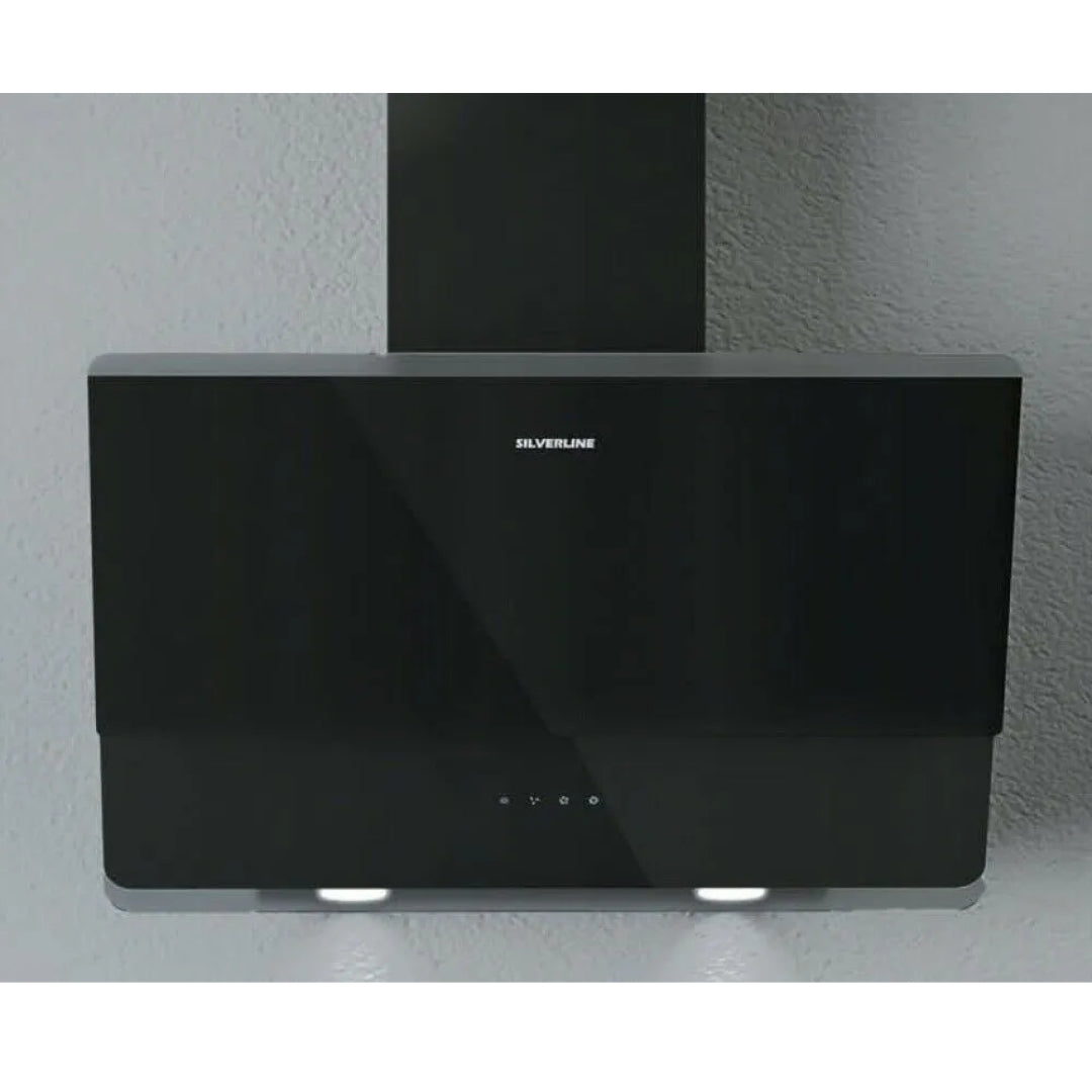 SILVELRINE OSLO 3490.9.733.01 Cappa a Parete Vetro Nera 3 Velocità cm. 89,6 x 113 x 39