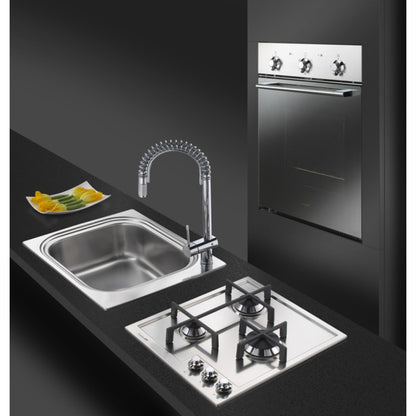 FOSTER BIG BOWL 1511001 Lavello Cucina Incasso Sopratop 1 Vasca Inox Spazzolato cm. 59 x 50                               cm