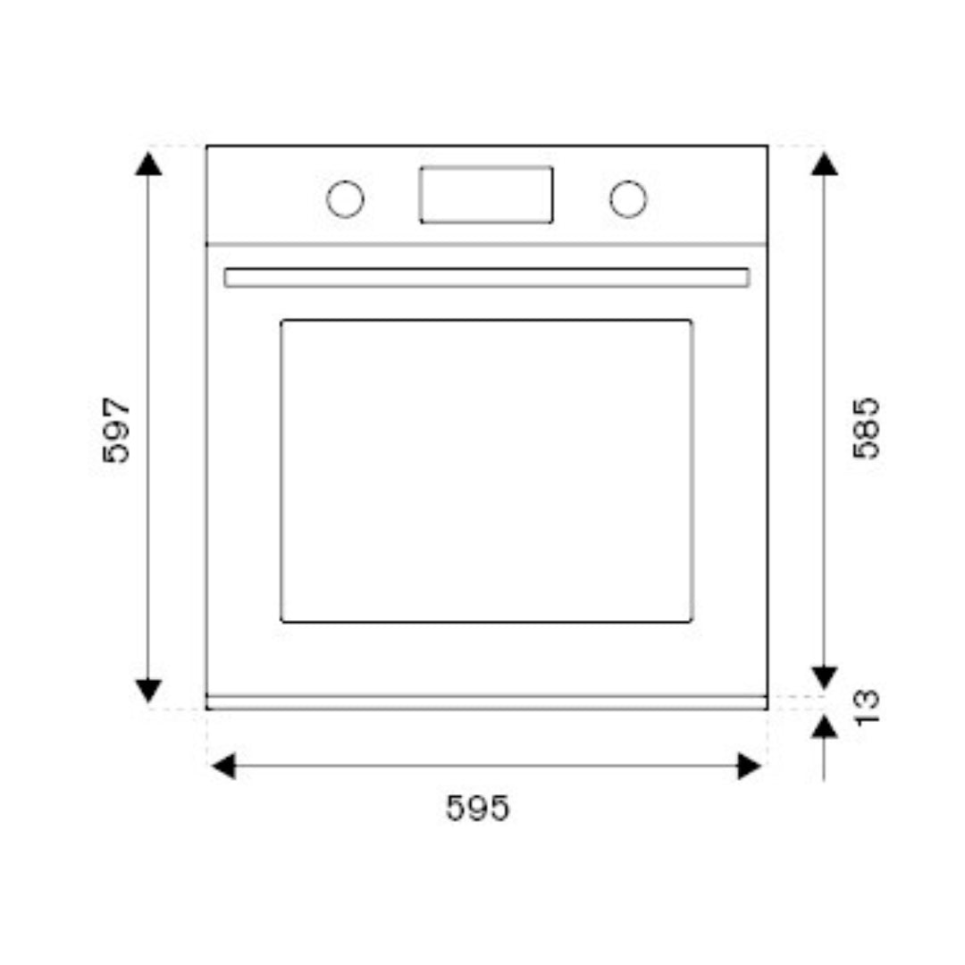 F.LLI BERTAZZONI HERITAGE F609HEREKTNE Forno Elettrico 9 Funzioni 76 Lt. Classe A cm. 60 x 60