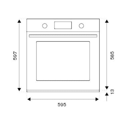 F.LLI BERTAZZONI HERITAGE F609HEREKTNE Forno Elettrico 9 Funzioni 76 Lt. Classe A cm. 60 x 60