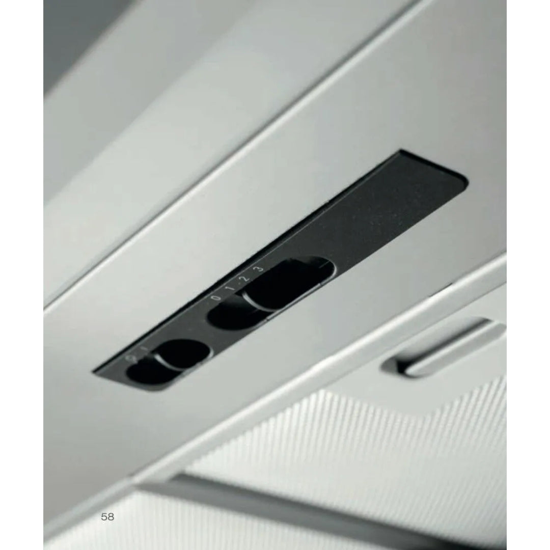 SILVERLINE 3129.9.733.09 Cappa Cucina Aspirante Sottopensile Incasso Inox Touch Control 465 m³/h cm. 90 X 31 X 52 cm