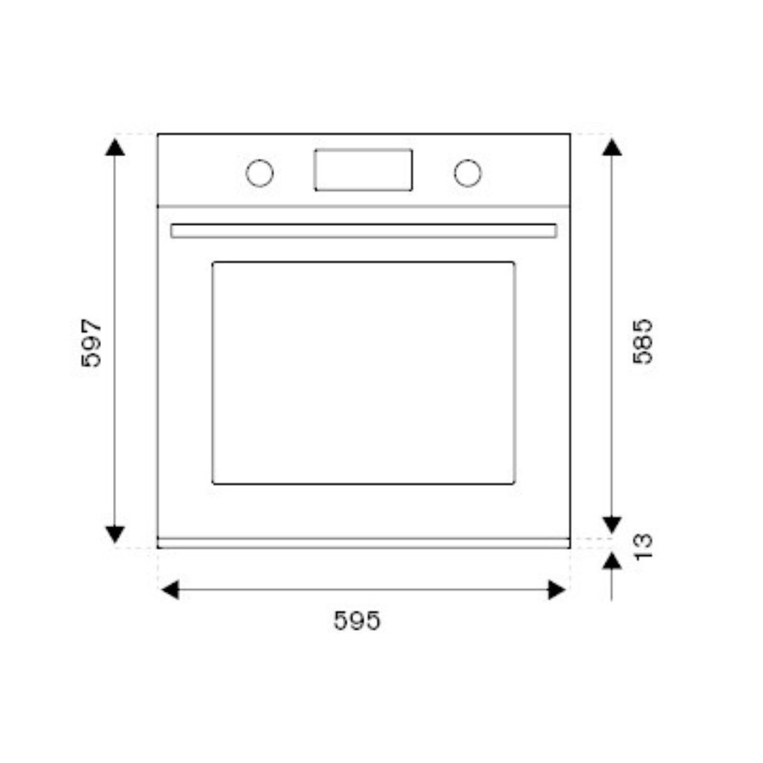 F.LLI BERTAZZONI PROFESSIONAL F605PROGKX Forno a Gas Ventilato Elettrico 76 Lt. cm. 60 x 60