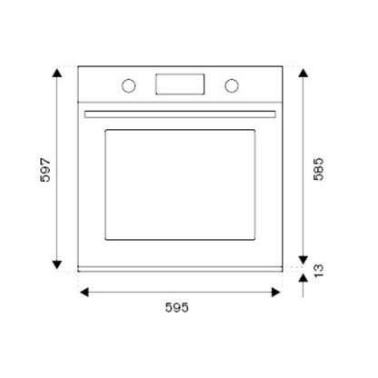 F.LLI BERTAZZONI PROFESSIONAL F605PROGKX Forno a Gas Ventilato Elettrico 76 Lt. cm. 60 x 60